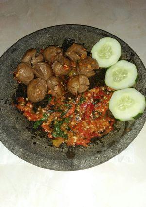 Foto resep Bakso Penyet Sambal Kemangi