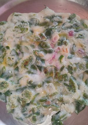 கீரை அரிசி அடை(keerai adai recipe in tamil) செய்முறை முக்கிய புகைப்படம்