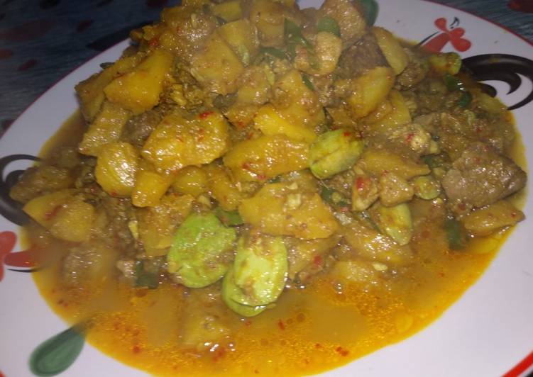 Langkah mengolah Sambel Nanas Udang &amp; Ati Ampela, Enak