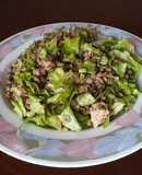 Ensalada de lenteja y atún