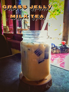 Foto resep Grass Jelly Milk Tea