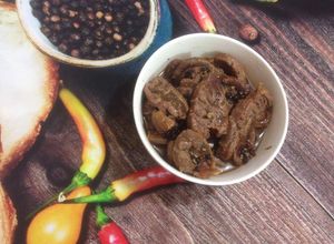 Hình của món Bắp bò hầm tiêu đen.