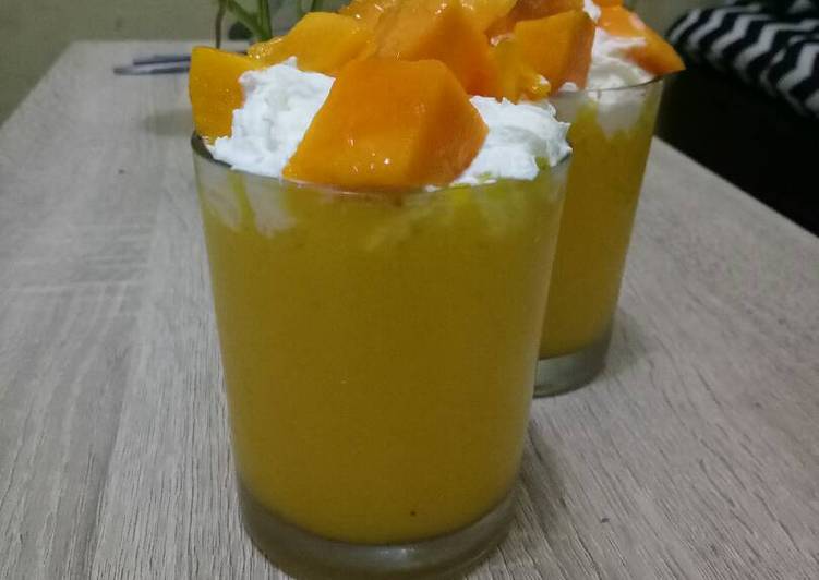 Langkah Mudah untuk Membuat Manggo Thai #minumankekinian yang Enak Banget