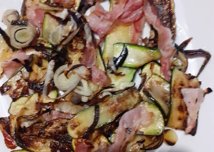 Zucchine pancetta pepe nero 😜😜😚😚😋😋