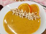 Narancsos édesburgonya krémleves (vegán)