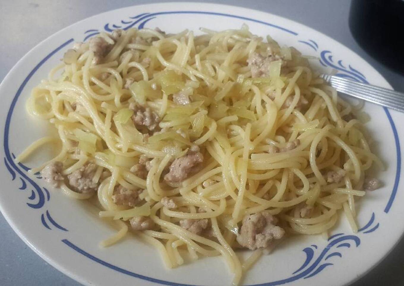 Spaghetti anak kost ala kadarnya