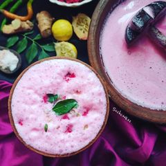 A picture of BEETROOT SAMBHARAM/SPICED BUTTERMILK.