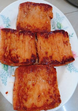 Hình của món Sườn chiên (món chay).