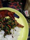 Ayam Goreng Kecap dengan Selada Air