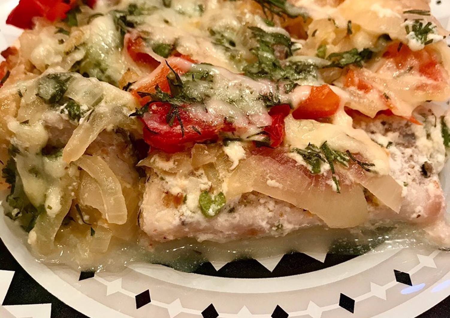 Филе судака с овощами в духовке рецепт с фото