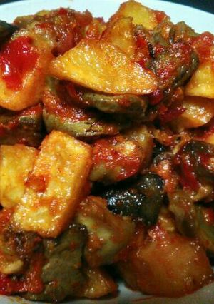 Foto resep Sambal kentang ati ampela ayam