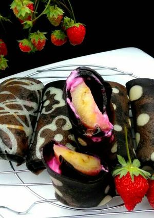 Foto resep Dadar gulung pisang coklat glaze