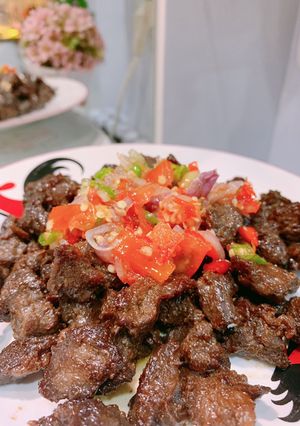 Foto resep Daging sapi sambal matah