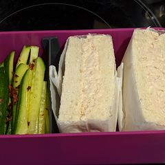 A picture of Tuna Mayo Sando.