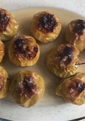 Una foto de Manzanas asadas con canela