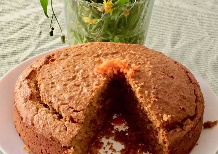 Bizcocho de zanahoria y avena sin gluten