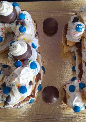 Una foto de Torta de números