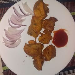 A picture of Rawjackfruit pakoda.