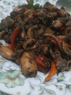 Foto resep Cumi masak hitam