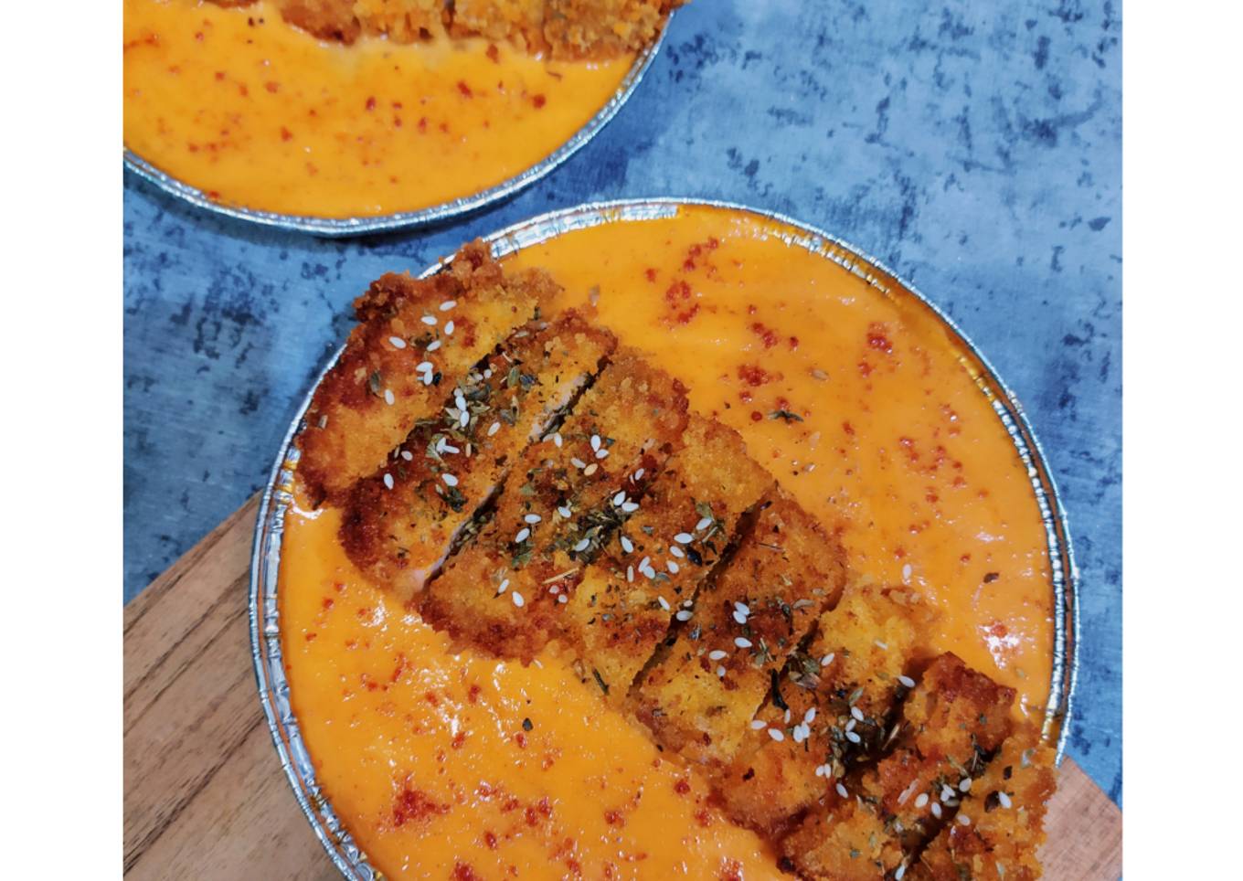 Mentai Chicken Katsu Nasi merah