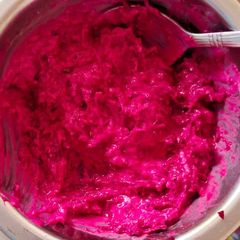 Beetroot salad with Curd A picture of Beetroot salad with Curd.