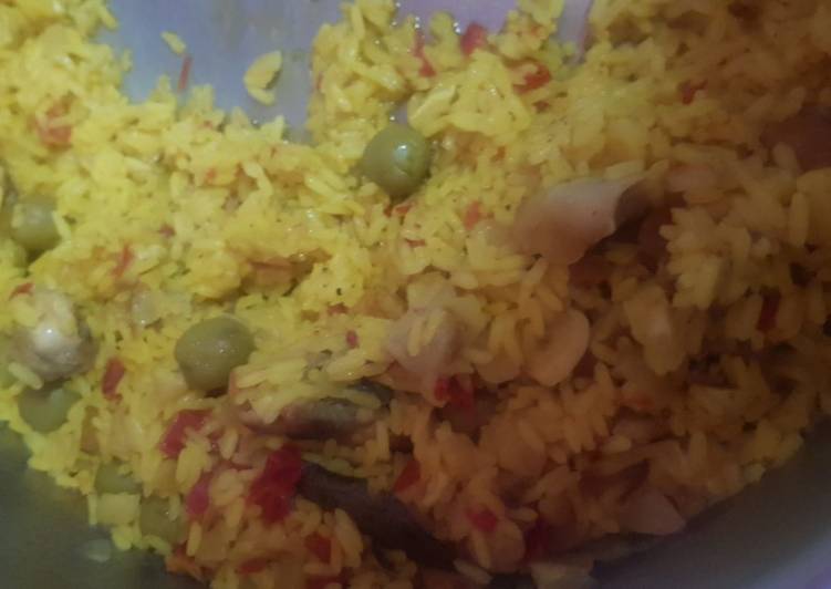 Paella casera