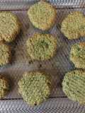 Tortitas de amaranto con espinaca y requesón en freidora de aire