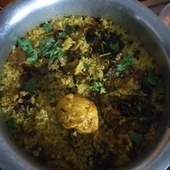 A picture of Egg biryani.