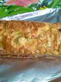 Mon cake aux saucisses, olives, tomates et oignons