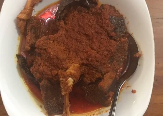 Daging rendang padang