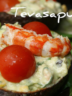 Una foto de Aguacates rellenos