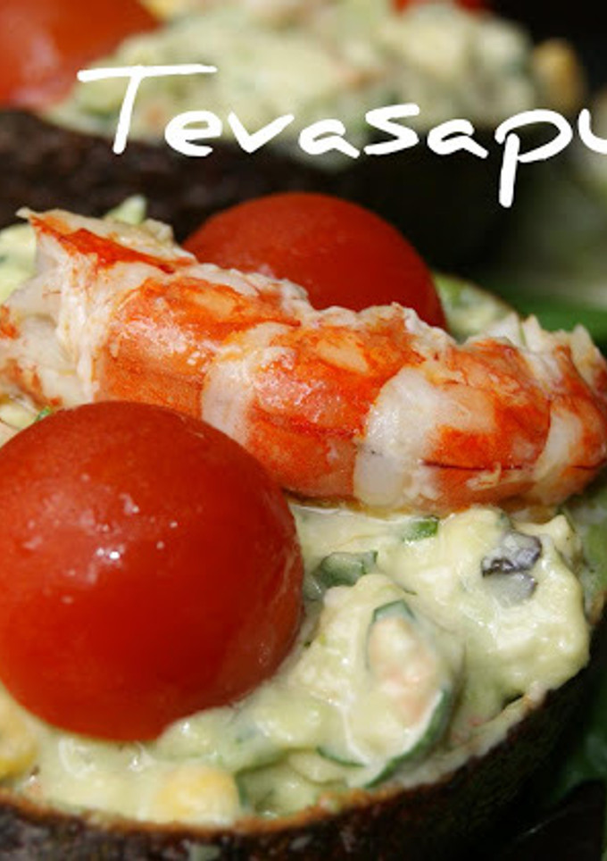 Una foto de Aguacates rellenos
