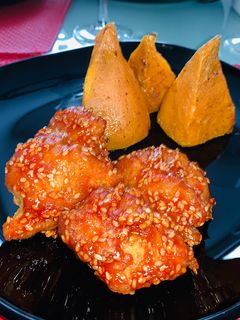 Szezámos pulykafalatok recept fotója