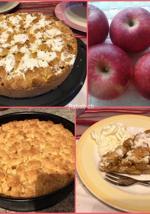 صورة لوصفة كيك التفاح🍎🍎
