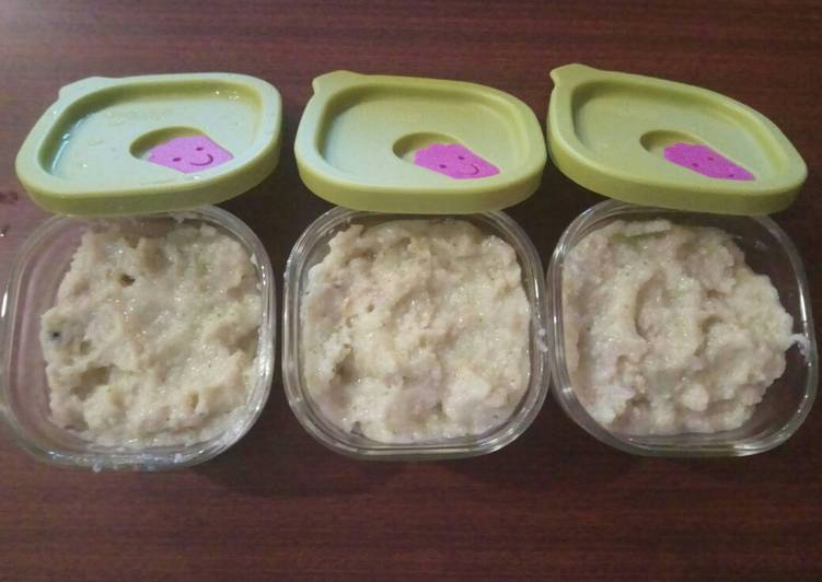 Bagaimana Menyiapkan Nasi-Udang-Tempe-Brokoli yang Lezat Sekali