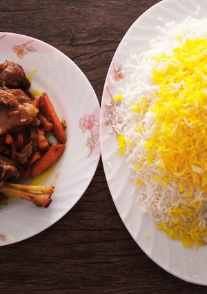 عکسی از دستور چلو گوشت