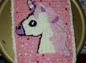 Una foto de Torta de unicornio