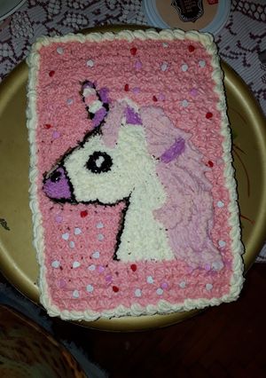 Una foto de Torta de unicornio
