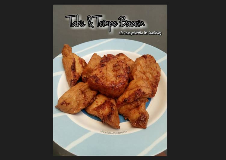 Bahan Tahu dan tempe Bacem ala RahayuSartika br. Sembiring | Cara Bikin Tahu dan tempe Bacem ala RahayuSartika br. Sembiring Yang Sempurna