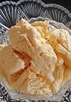 A picture of Mango ice cream.