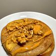 Hotcakes | pancakes integrales sin azúcar. Con miel, manzana, nueces y pasta de maní 🥞🍯🍎🥜