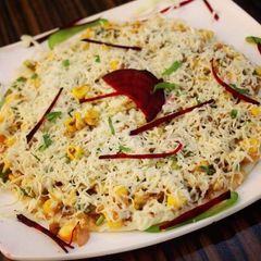 Cheese corn pizza A picture of Cheese corn pizza.
