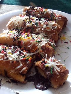 Foto resep Roti Gulung Pisang Coklat
