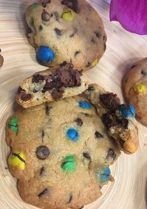 Une photo de Cookies M&MS Nutella