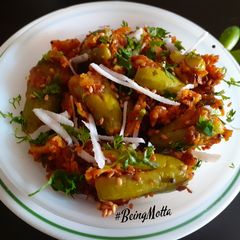 A picture of Stuffed Ivy Gourd Subzi.