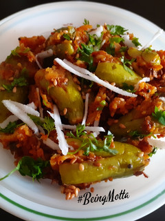 A picture of Stuffed Ivy Gourd Subzi.