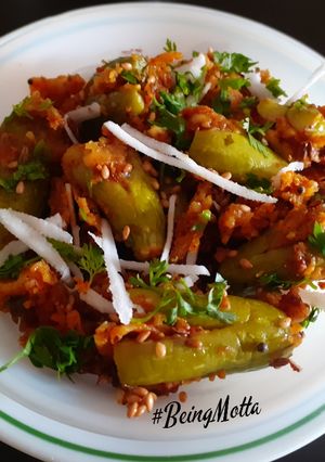 A picture of Stuffed Ivy Gourd Subzi.