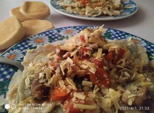 Una foto de Capeletis de carne y bechamel
