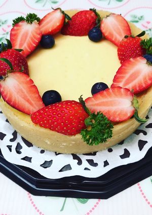 Foto resep Keto baked cheesecake