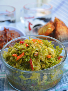 Foto resep Oseng Bunga Pepaya & Teri Medan/Nasi Pedas